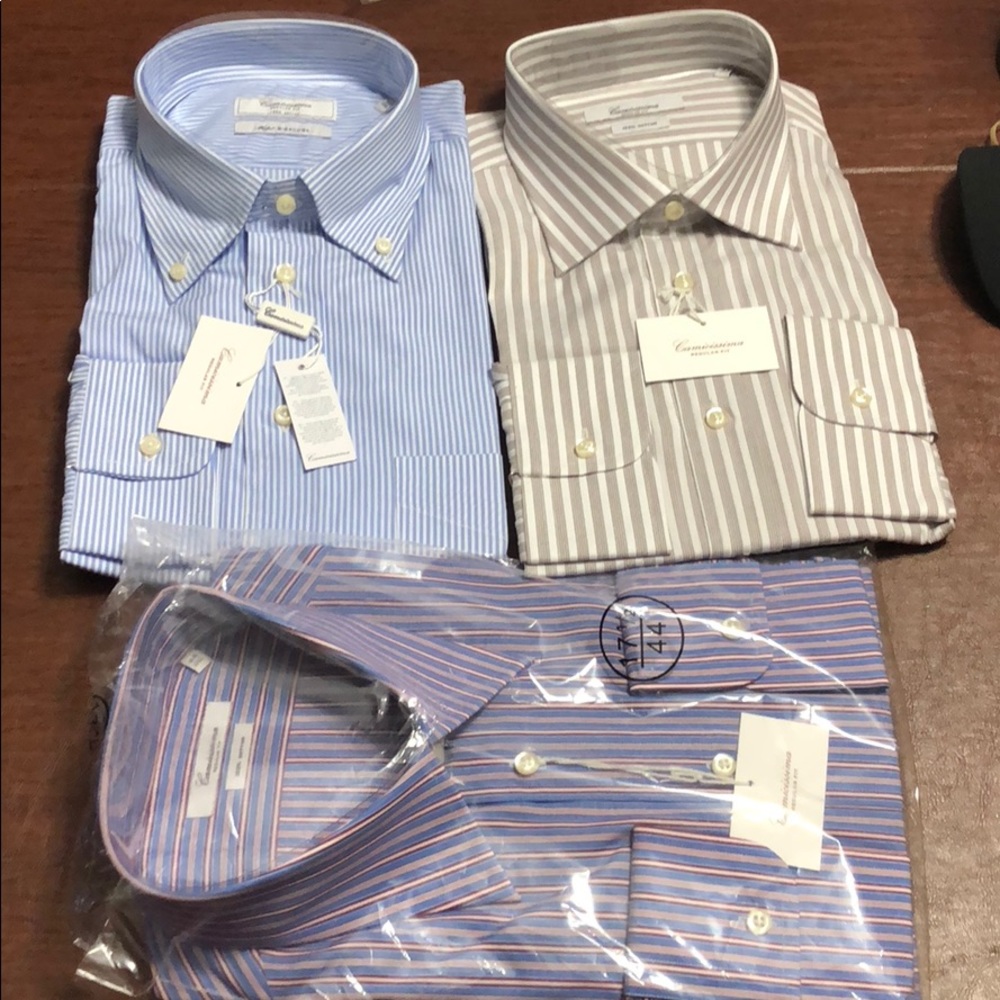 3 Camicissima Dress Shirts NWT